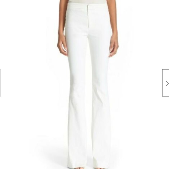 10 Crosby Derek Lam Pants - Derek Lam 10 Crosby White Flare Trouser Pants aritzia revolve sz 2 XS